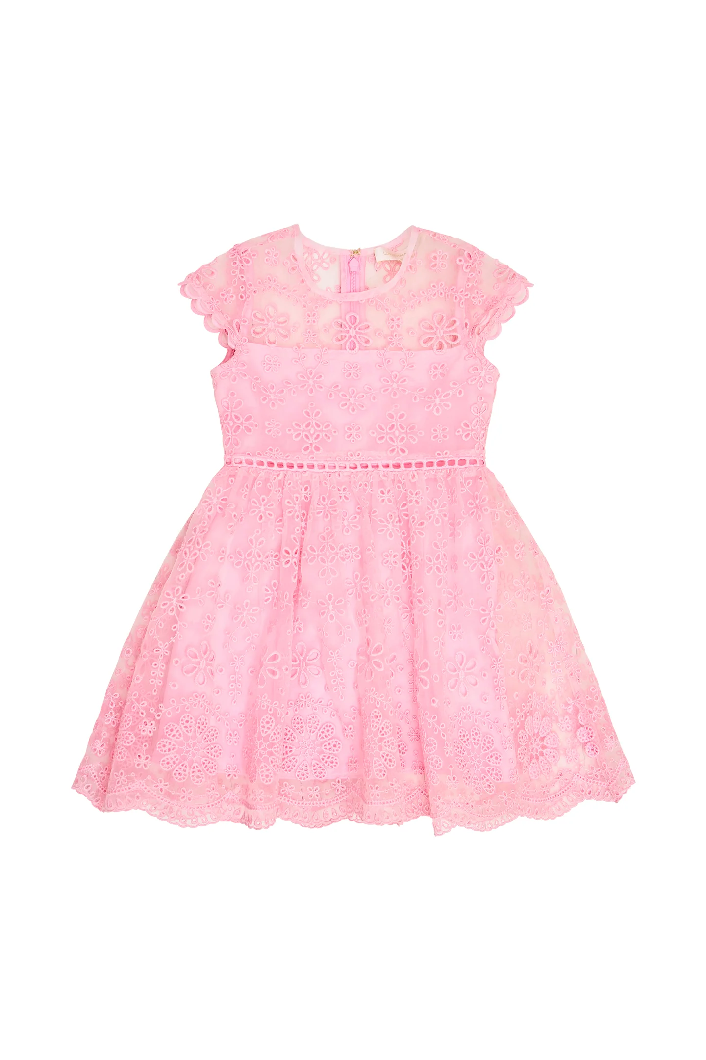 Girls Kappy Floral Eyelet Dress