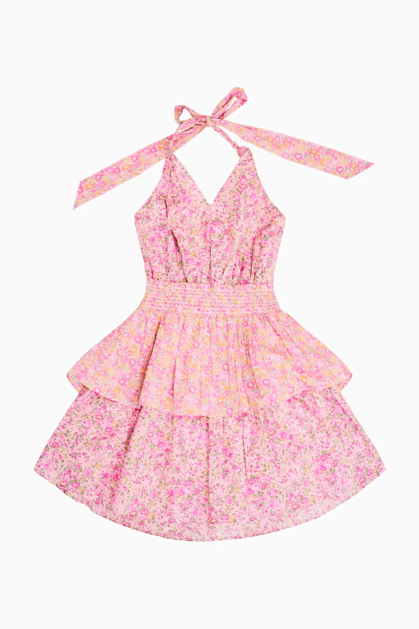 Girls Romille Tie-Dye Halter Dress