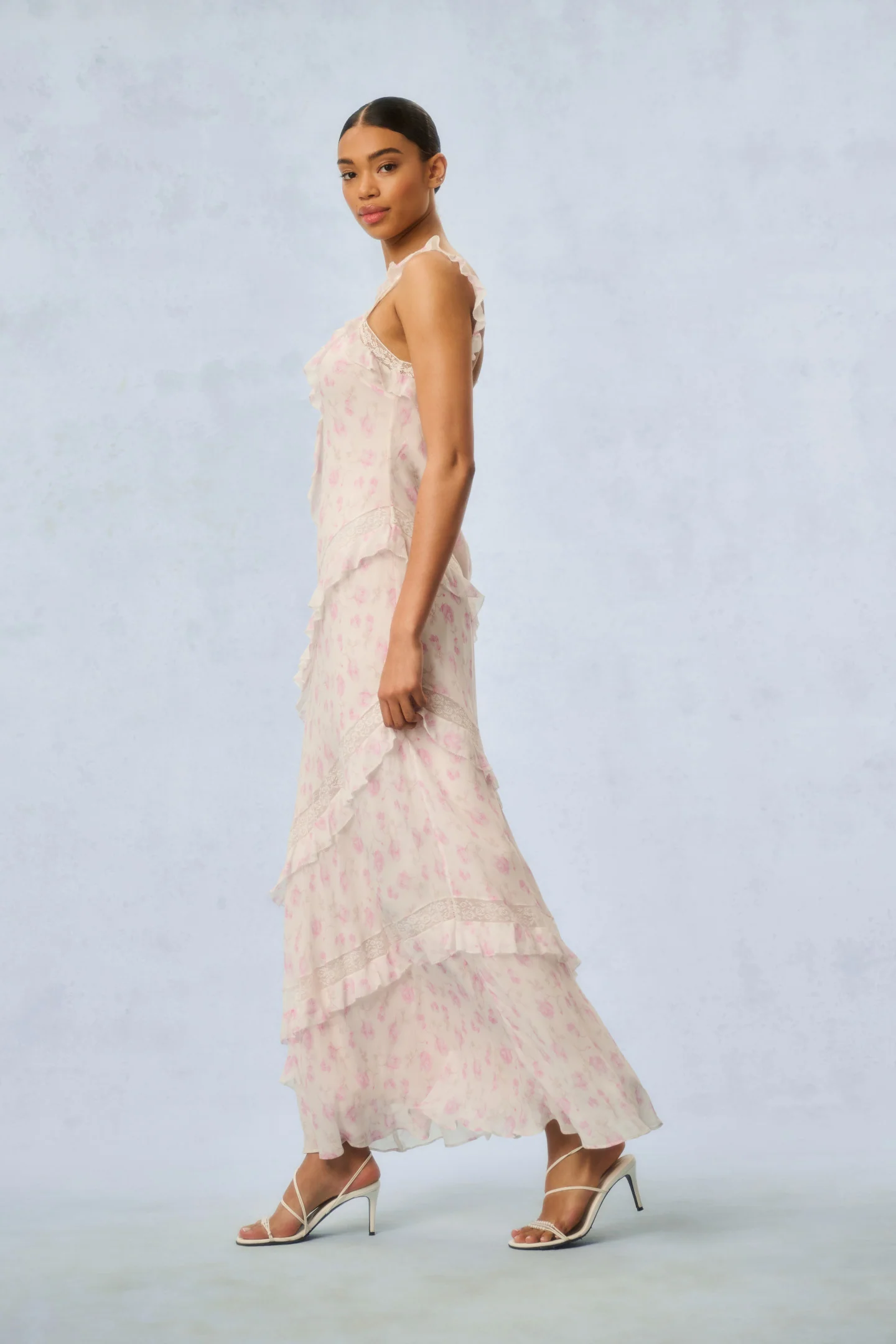 Radiance Fragrance Print Maxi Dress