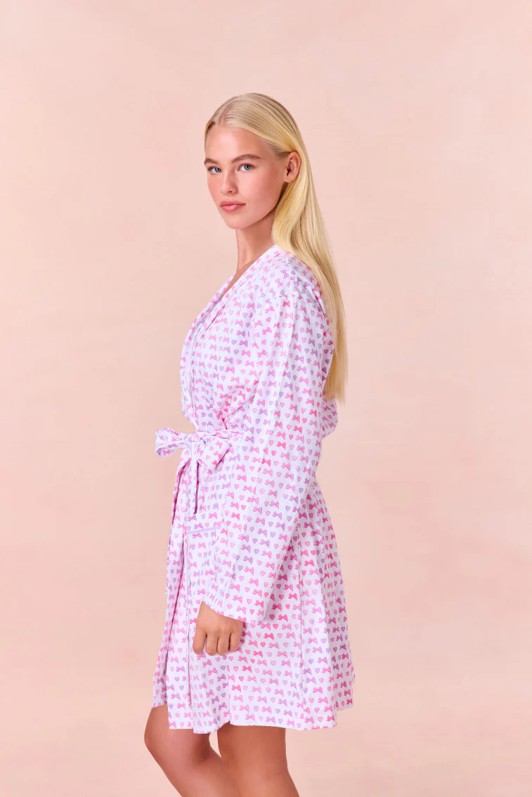 LoveShackFancy x Roller Rabbit Disco Bow Blake Robe