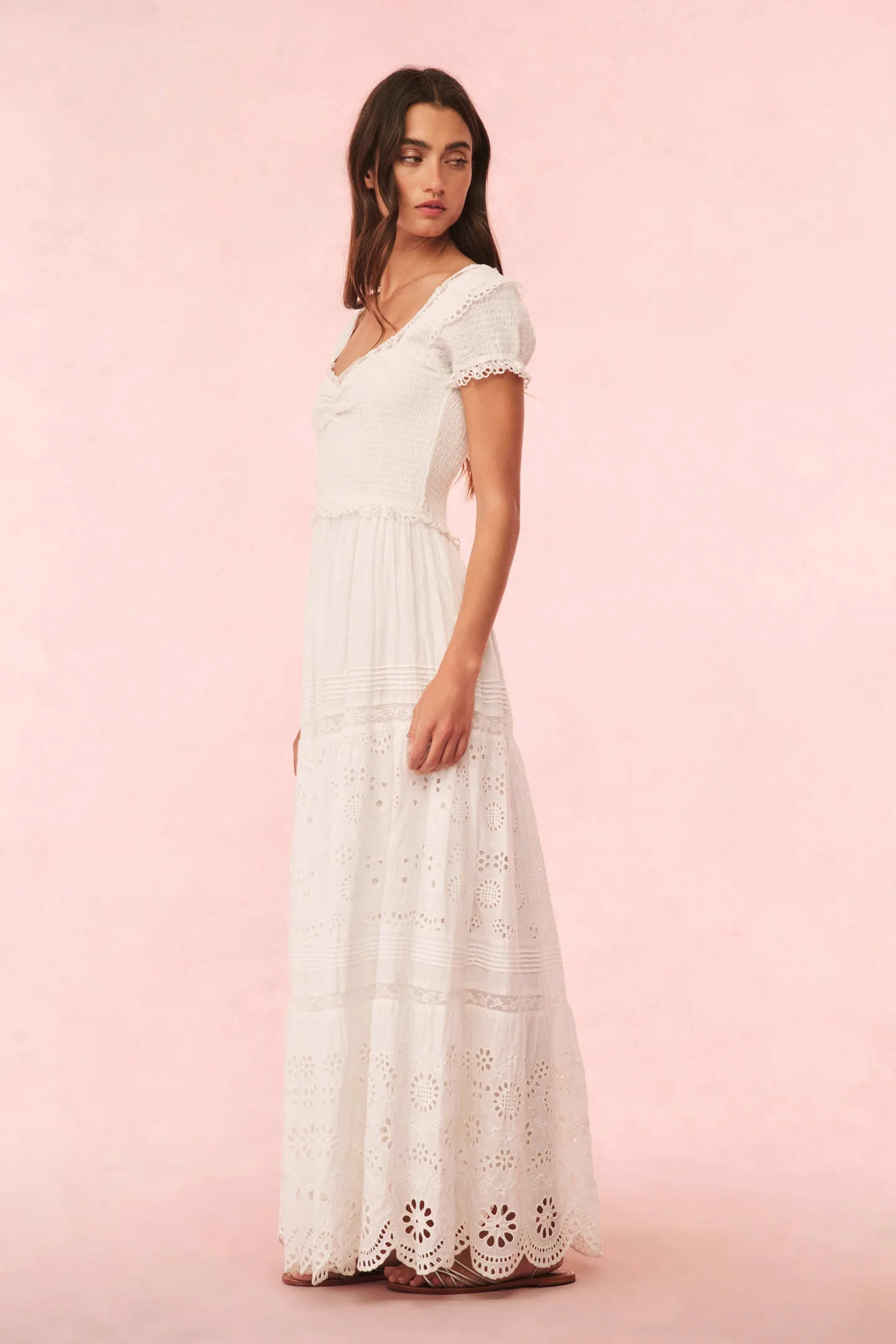 Bisolet Eyelet Lace Maxi Dress