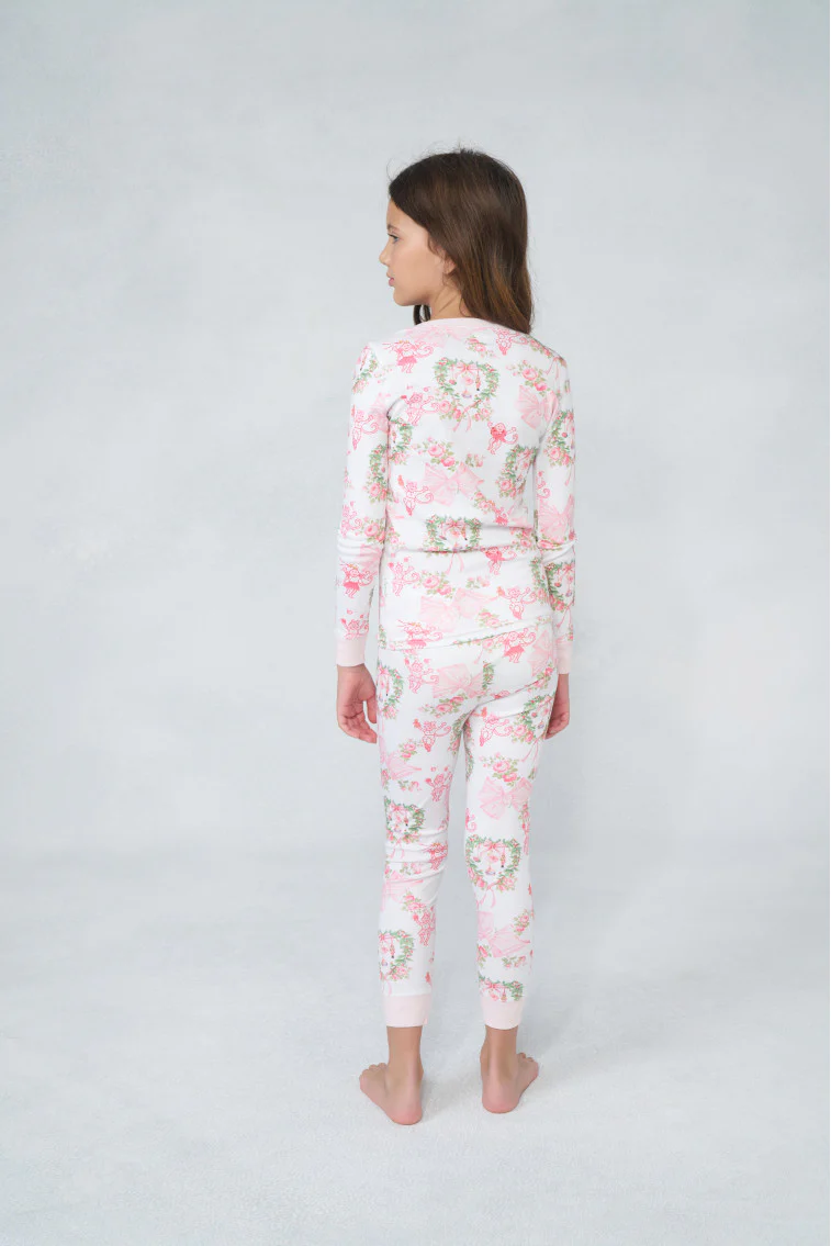 LoveShackFancy x Roller Rabbit Kids Unisex Merry Monkey Beaux Pajamas