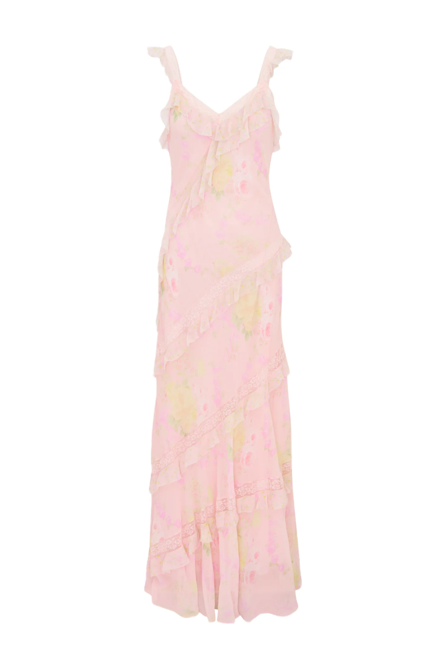 Radiance Floral Ruffle Maxi Dress