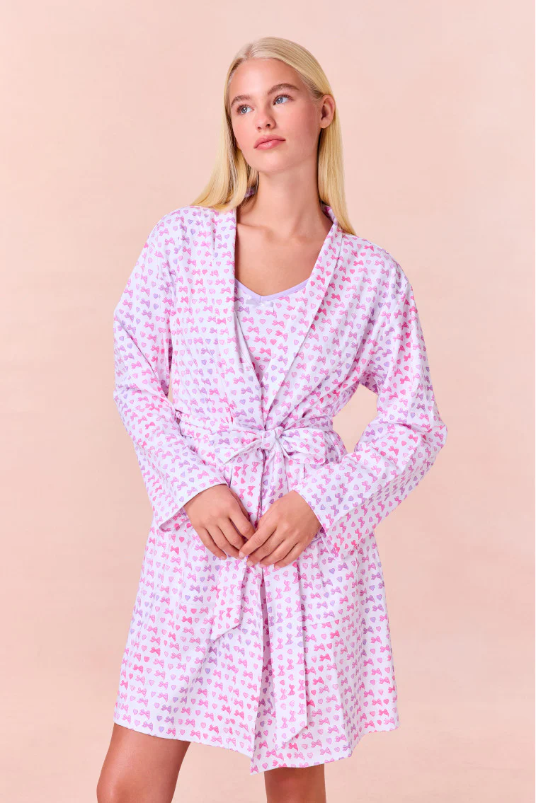 LoveShackFancy x Roller Rabbit Disco Bow Blake Robe