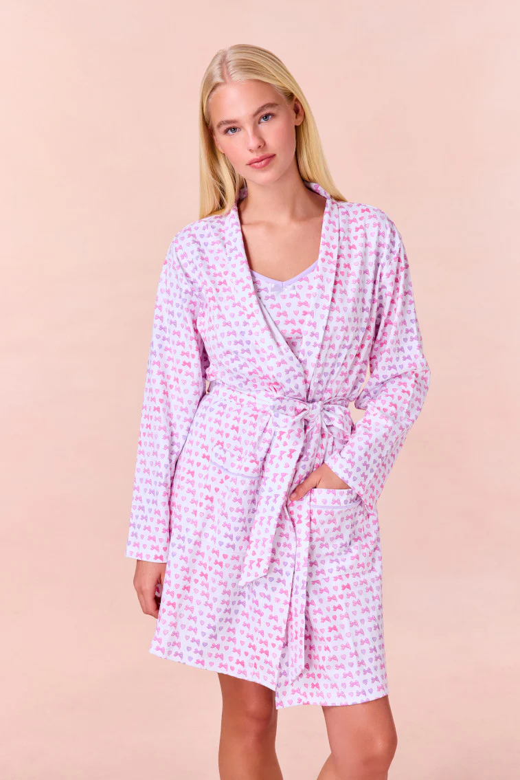 LoveShackFancy x Roller Rabbit Disco Bow Blake Robe