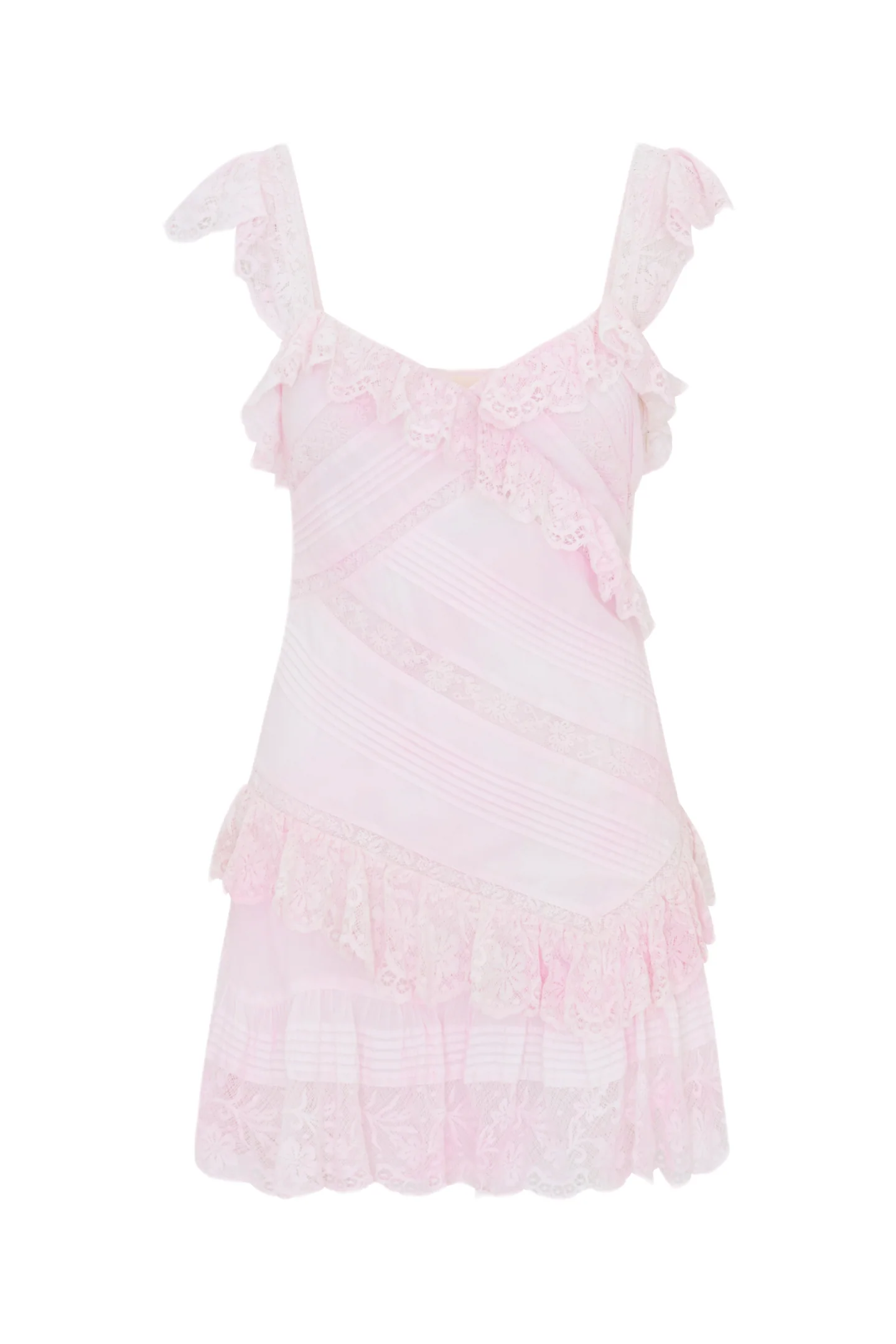 Bensley Cotton & Lace Mini Dress