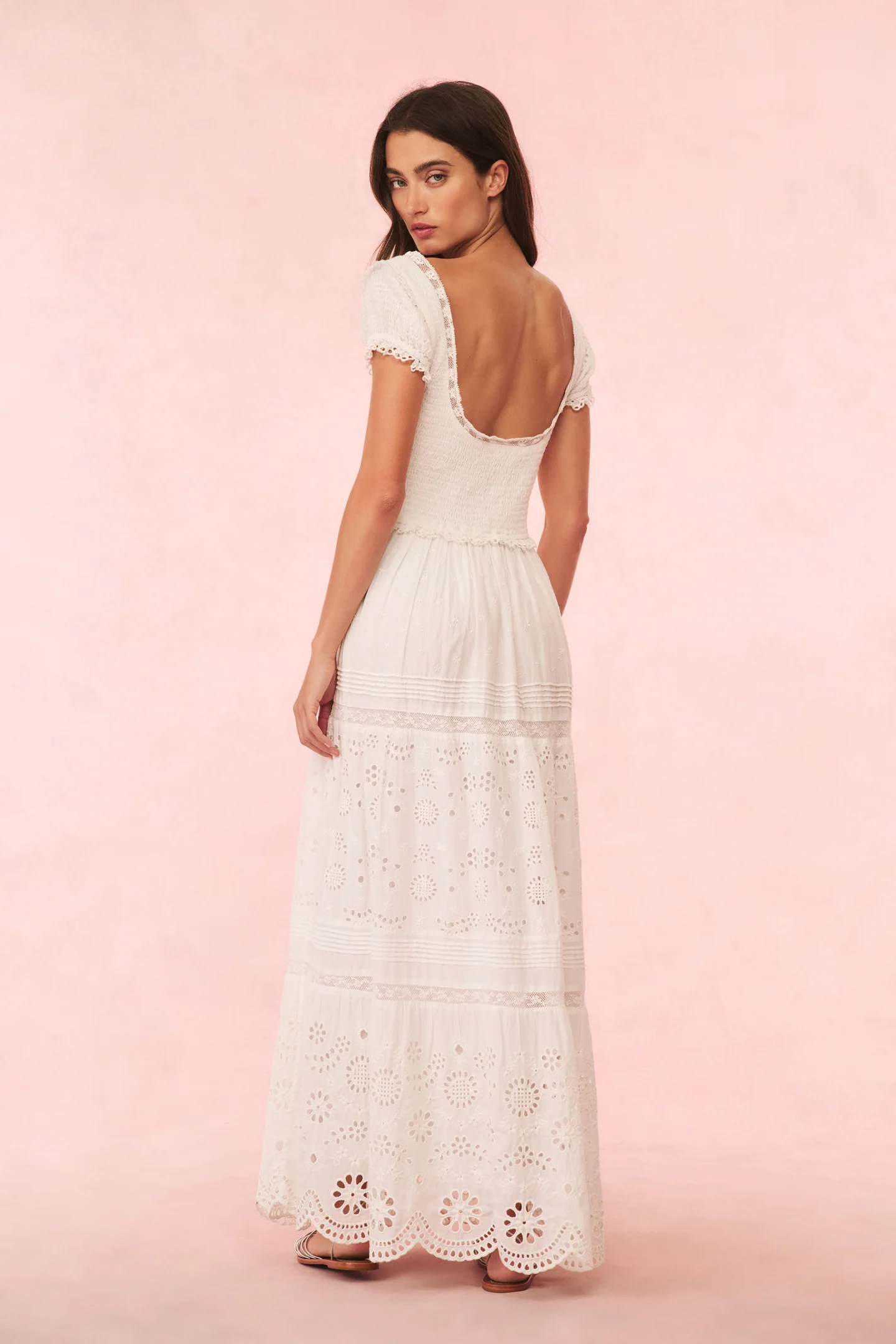 Bisolet Eyelet Lace Maxi Dress