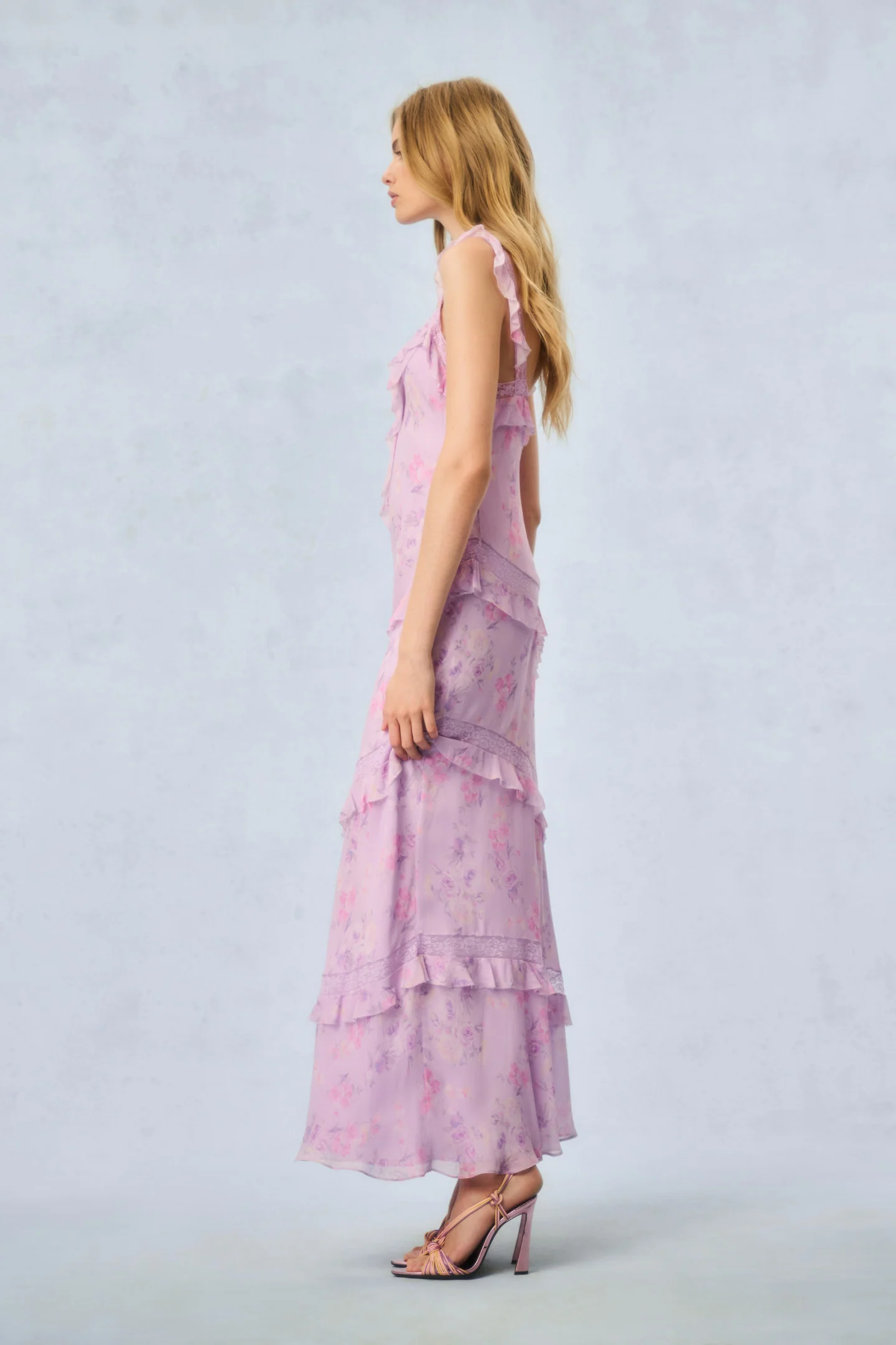 Radiance Fragrance Print Maxi Dress