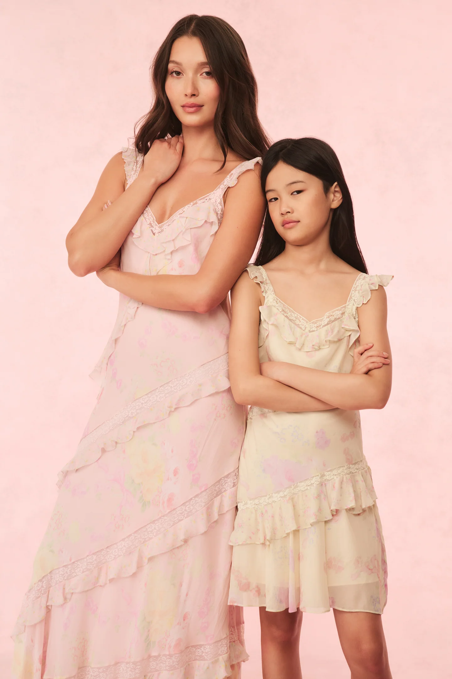 Girls Idaline Floral Ruffle Dress