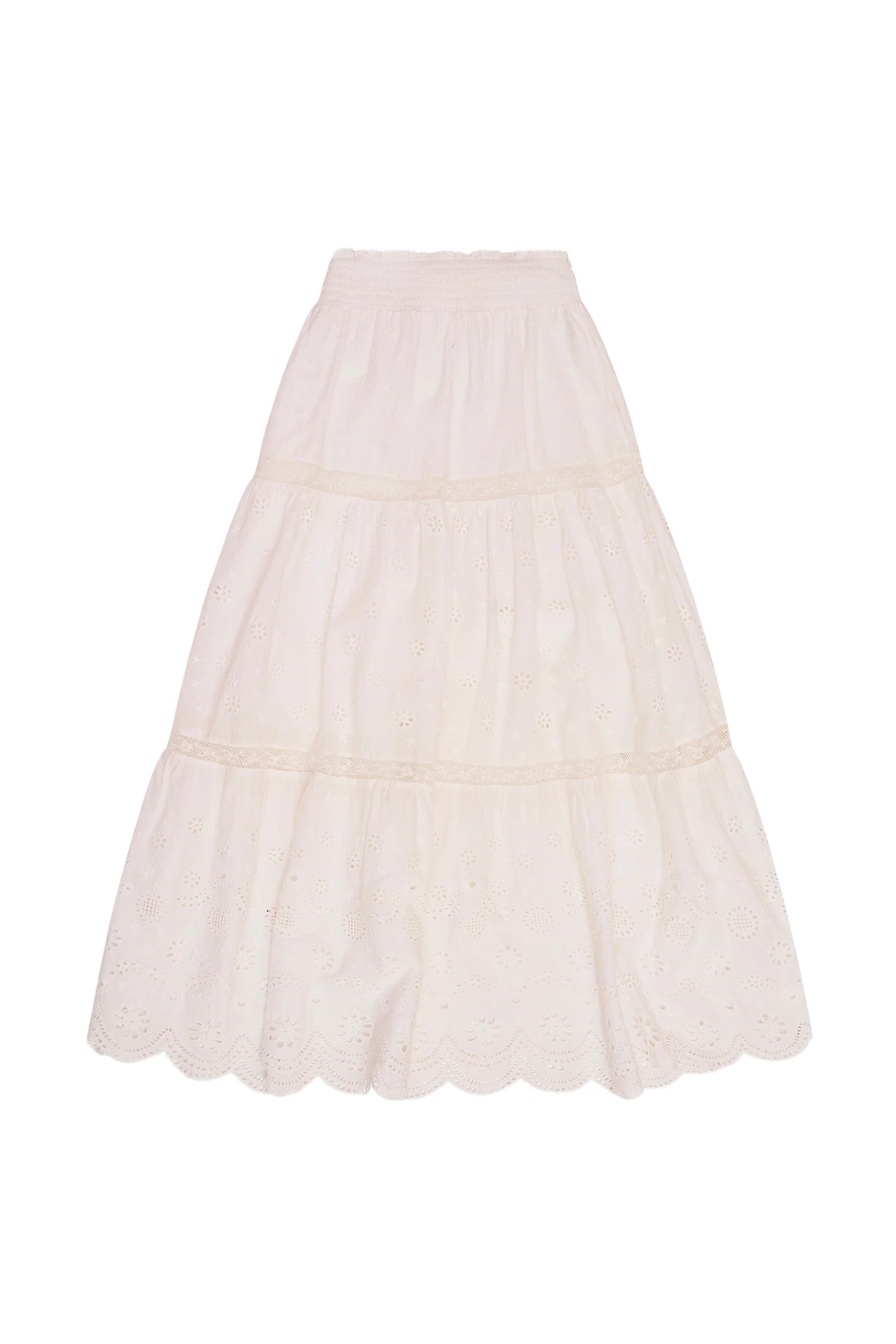 Girls Caelia Eyelet Lace Maxi Skirt