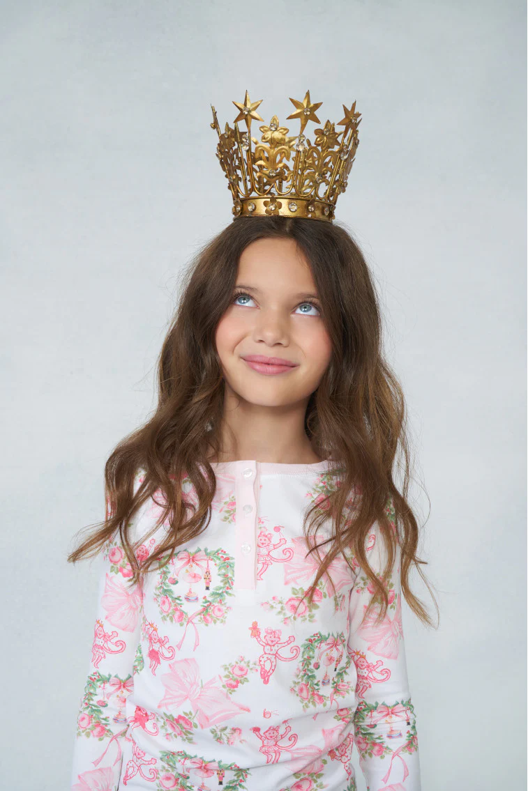 LoveShackFancy x Roller Rabbit Kids Unisex Merry Monkey Beaux Pajamas