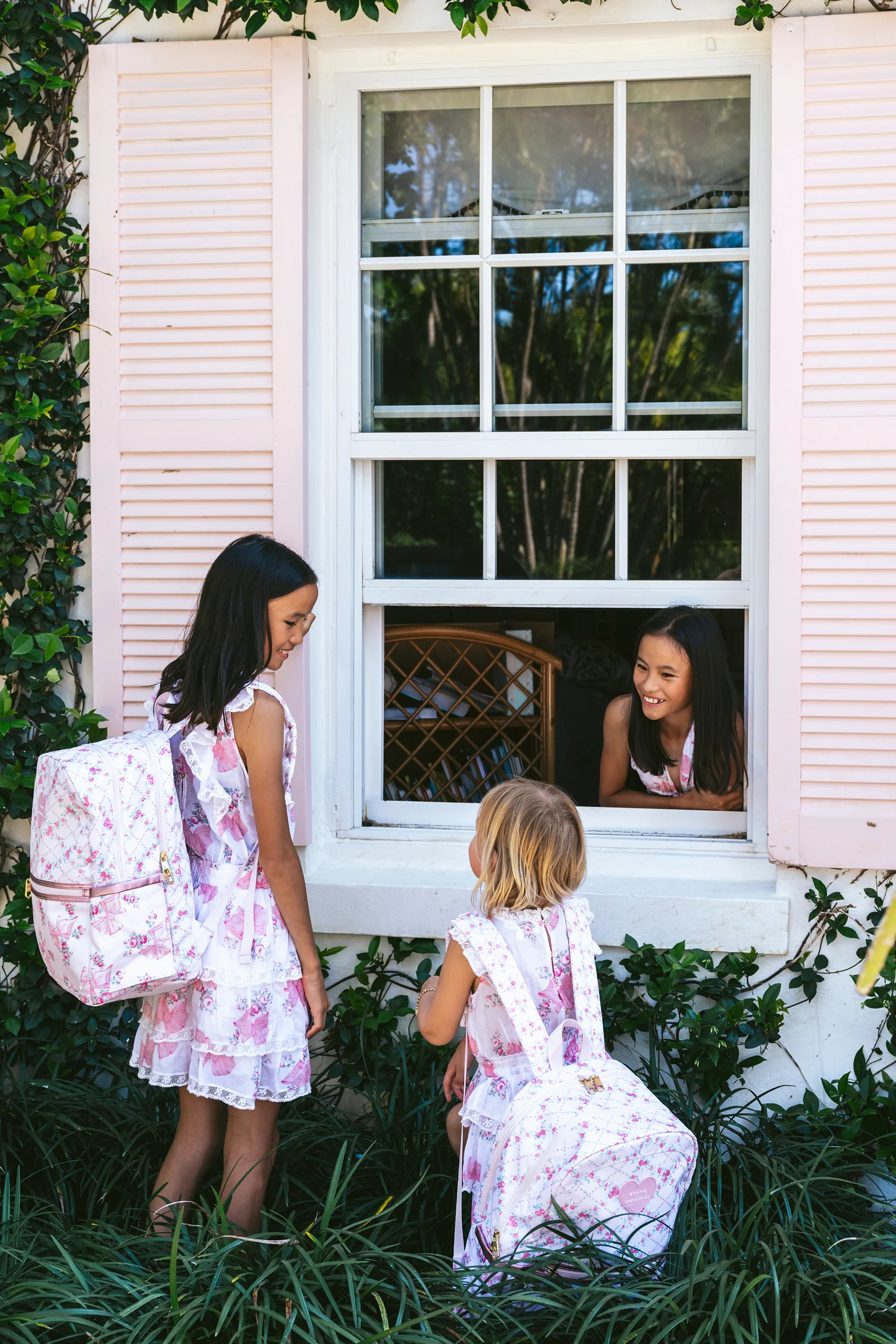 STATE x LoveShackFancy Kane Double Pocket Backpack