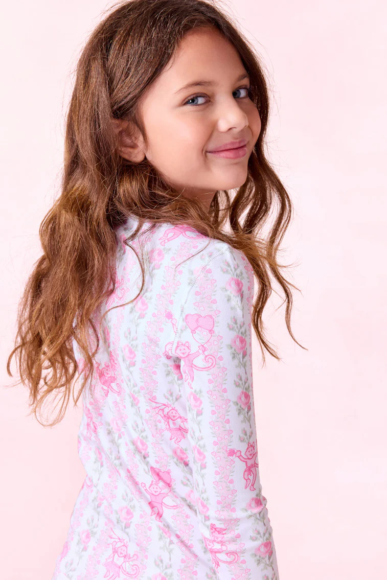 LoveShackFancy x Roller Rabbit Kids Heirloom Monkey Pajamas