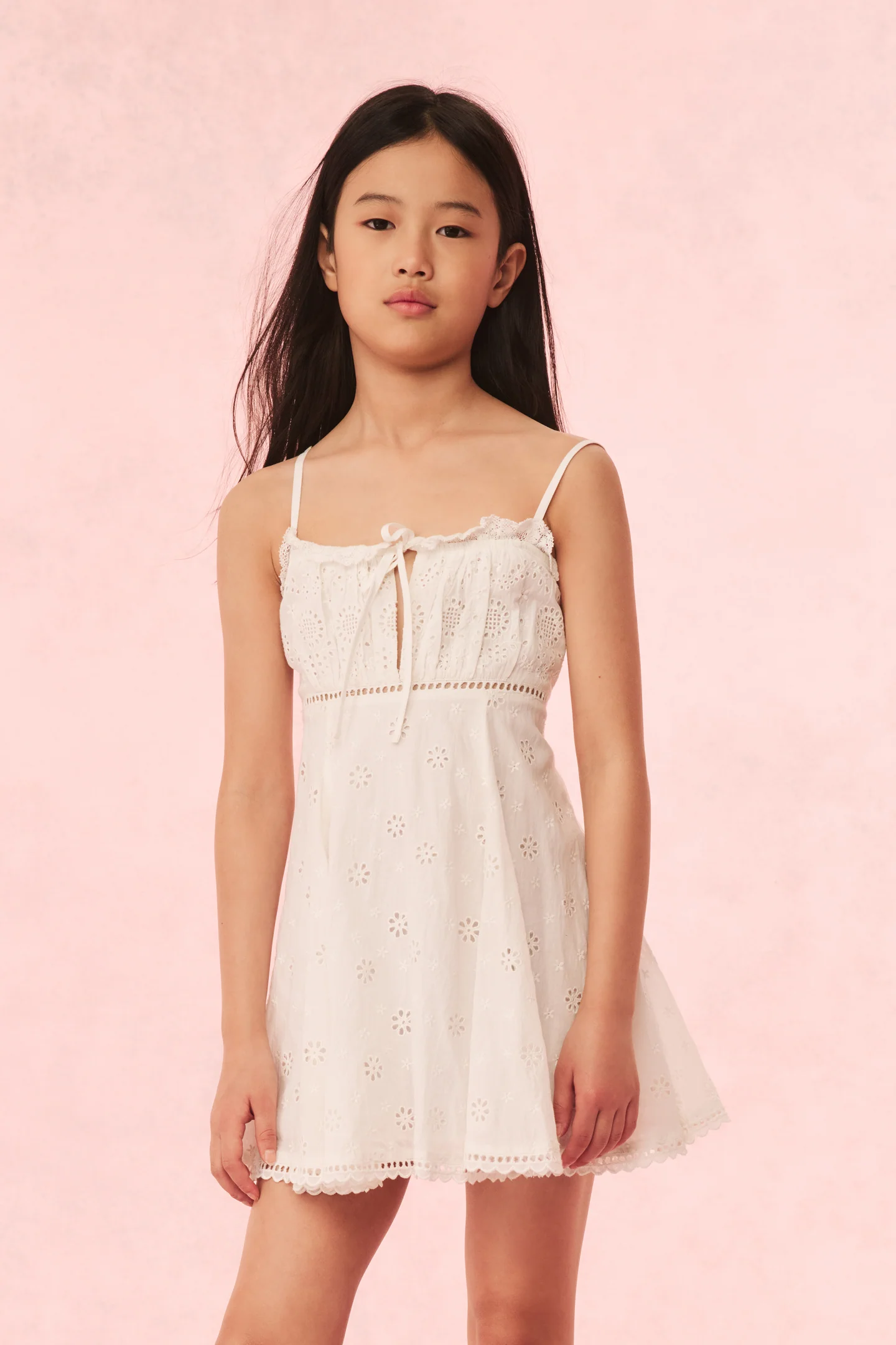 Girls Taralynn Eyelet Lace Dress